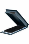 Extensii de gene fir cu fir Black, HQ Lashes – caseta deschisă, vedere în unghi