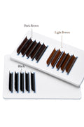Culorile extensiilor de gene HQ Lashes: Black, Dark Brown și Light Brown